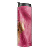 ウエスタンピンク金ゴールド女性のカーボーイ牛革 タンブラー (回転右)