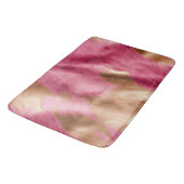 ウエスタンピンク金ゴールド女性のカーボーイ牛革 バスマット (アングル)