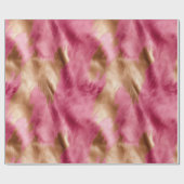 ウエスタンピンク金ゴールド女性のカーボーイ牛革 ラッピングペーパー (フラット)