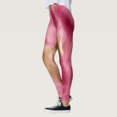 ウエスタンピンク金ゴールド女性のカーボーイ牛革 レギンス (左)