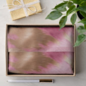 ウエスタンピンク金ゴールド女性のカーボーイ牛革 薄葉紙 (ギフト)