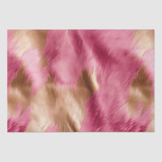 ウエスタンピンク金ゴールド女性のカーボーイ牛革 薄葉紙 (正面)