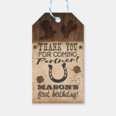 ウエスタンファウンディング誕生日サンキューユーラベル ギフトタグ (正面)