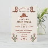 ウエスタンファーストロデオ誕生日 招待状 (スタンド正面)