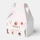 ウエスタンファースト女性のカーボーイ誕生日ビーフボックス フェイバーボックス (裏面サイド)