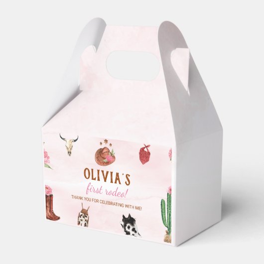 ウエスタンファースト女性のカーボーイ誕生日ビーフボックス フェイバーボックス (裏面サイド)