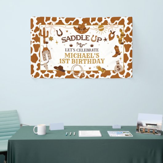 ウエスタンファースト誕生日バナー 横断幕 (トレードショー)