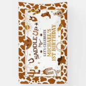 ウエスタンファースト誕生日バナー 横断幕 (縦)