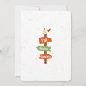 ウエスタンファースト誕生日ロデオベビー 招待状 (裏面)