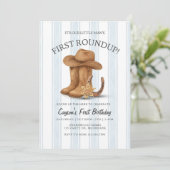 ウエスタンファースト誕生日 | カウボーイ | 最初の総括 招待状 (スタンド正面)