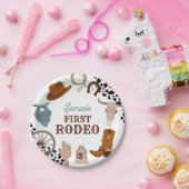 ウエスタンファースト・ロデオ・ワイルドウェスト・ボーイ・ファースト誕生日 ペーパープレート (パーティー)