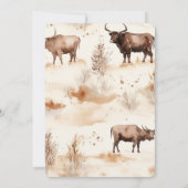 ウエスタンファームアニマルハイランドカウズ誕生日 招待状 (裏面)