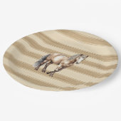 ウエスタンファームクリーストライプム誕生日 ペーパープレート (アングル)