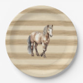 ウエスタンファームクリーストライプム誕生日 ペーパープレート (正面)