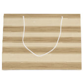 ウエスタンファームクリームストライプ誕生日 ラージペーパーバッグ (正面)