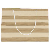 ウエスタンファームクリームストライプ誕生日 ラージペーパーバッグ (裏面)