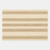 ウエスタンファームクリームストライプ ラッピングペーパーシート (正面)