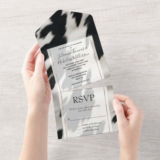 ウエスタンファームコウィド オールインワン招待状 (貼ってはがせる)