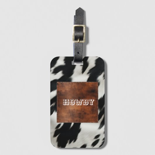 ウエスタンファームコウィド ラゲッジタグ (正面縦)