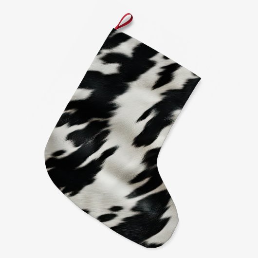 ウエスタンファームコウィド ラージクリスマスストッキング (正面 (吊り時))