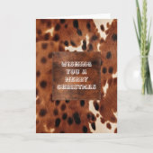 ウエスタンファームブラウンクリームコウィド カード (正面)