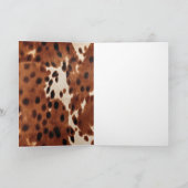 ウエスタンファームブラウンクリームコウィド カード (内部)