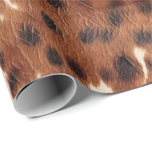 ウエスタンファームブラウンクリームコウィド ラッピングペーパー (ロールコーナー)