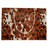 ウエスタンファームブラウンクリームコウィド ラージペーパーバッグ (裏面)