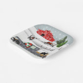 ウエスタンファームランチサンタキャトルアンドドッグ ペーパープレート (傾斜あり)