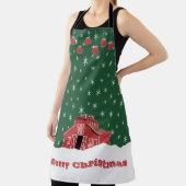 ウエスタンファームランチレッドバーンクリスマスエプロン エプロン (インサイチュ)