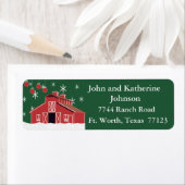 ウエスタンファームランチレッドバーン差出人住所 ラベル (インサイチュ)