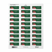 ウエスタンファームランチレッドバーン差出人住所 ラベル (フルシート)