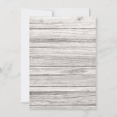 ウエスタンブライダルシャワーカウボーイブーツカントリーウッド 招待状 (裏面)