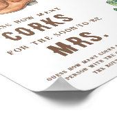 ウエスタンブライダルシャワーハウマルチコルク ポスター (角)