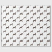 ウエスタンブラウンウーズ誕生日 ラッピングペーパー (フラット)