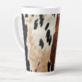 ウエスタンブラウンクリームコウィド動物 カフェラテマグ (左アングル)
