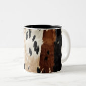 ウエスタンブラウンクリームコウィド動物 ツートーンマグカップ (正面右)