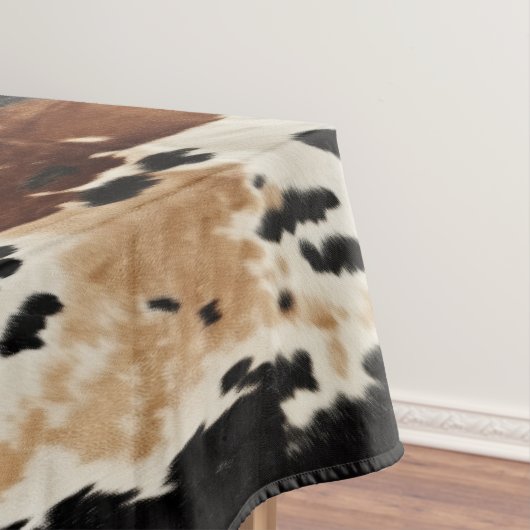 ウエスタンブラウンクリームコウィド動物 テーブルクロス (インサイチュ)