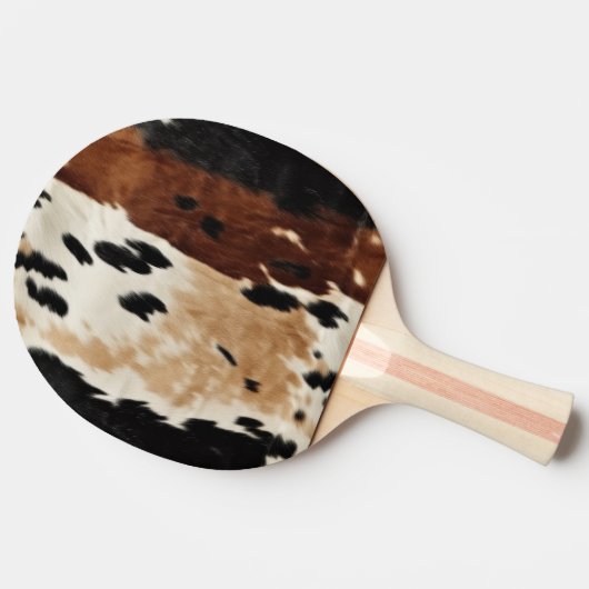 ウエスタンブラウンクリームコウィド動物 卓球ラケット (横)