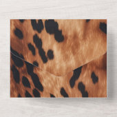 ウエスタンブラウンクリームコウィド オールインワン招待状 (裏面)