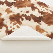 ウエスタンブラウンクリームコウィド シェルパブランケット (3/4)