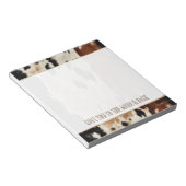 ウエスタンブラウンクリームコウィド ノートパッド (アングル)