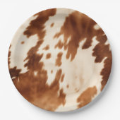 ウエスタンブラウンクリームコウィド ペーパープレート (正面)