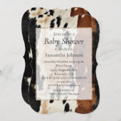 ウエスタンブラウンクリームコウィド 招待状 (正面/裏面)