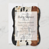 ウエスタンブラウンクリームコウィド 招待状 (正面)