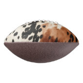 ウエスタンブラウンクリーム動物牛革 アメリカンフットボール (回転90)