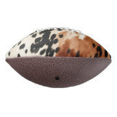 ウエスタンブラウンクリーム動物牛革 アメリカンフットボール (回転270)