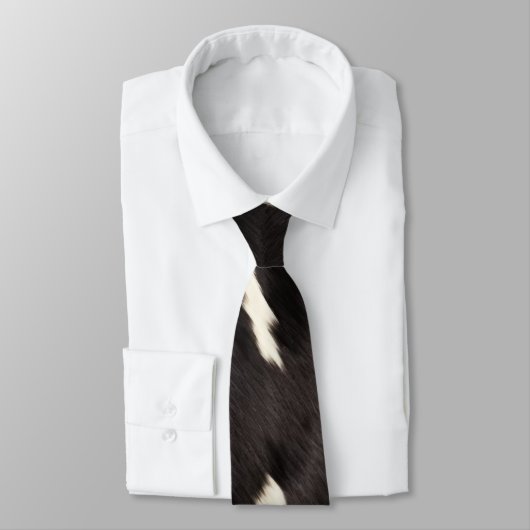 ウエスタンブラウンクリーム動物牛革 ネクタイ (タイ)