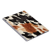 ウエスタンブラウンクリーム動物牛革 ノートブック (右側)