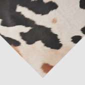 ウエスタンブラウンクリーム動物牛革 薄葉紙 (詳細)